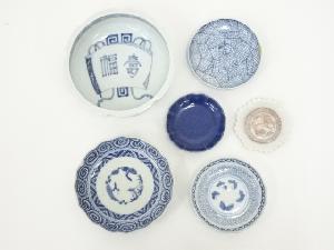 伊万里焼　染付皿・鉢など　6客